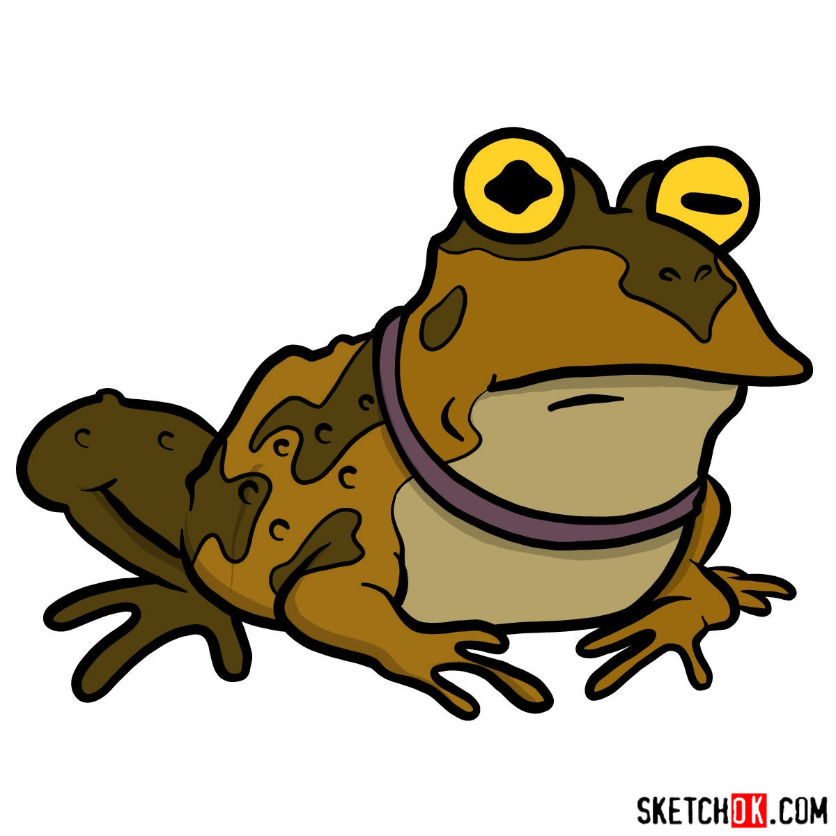 How to draw Hypnotoad from Futurama - coloring